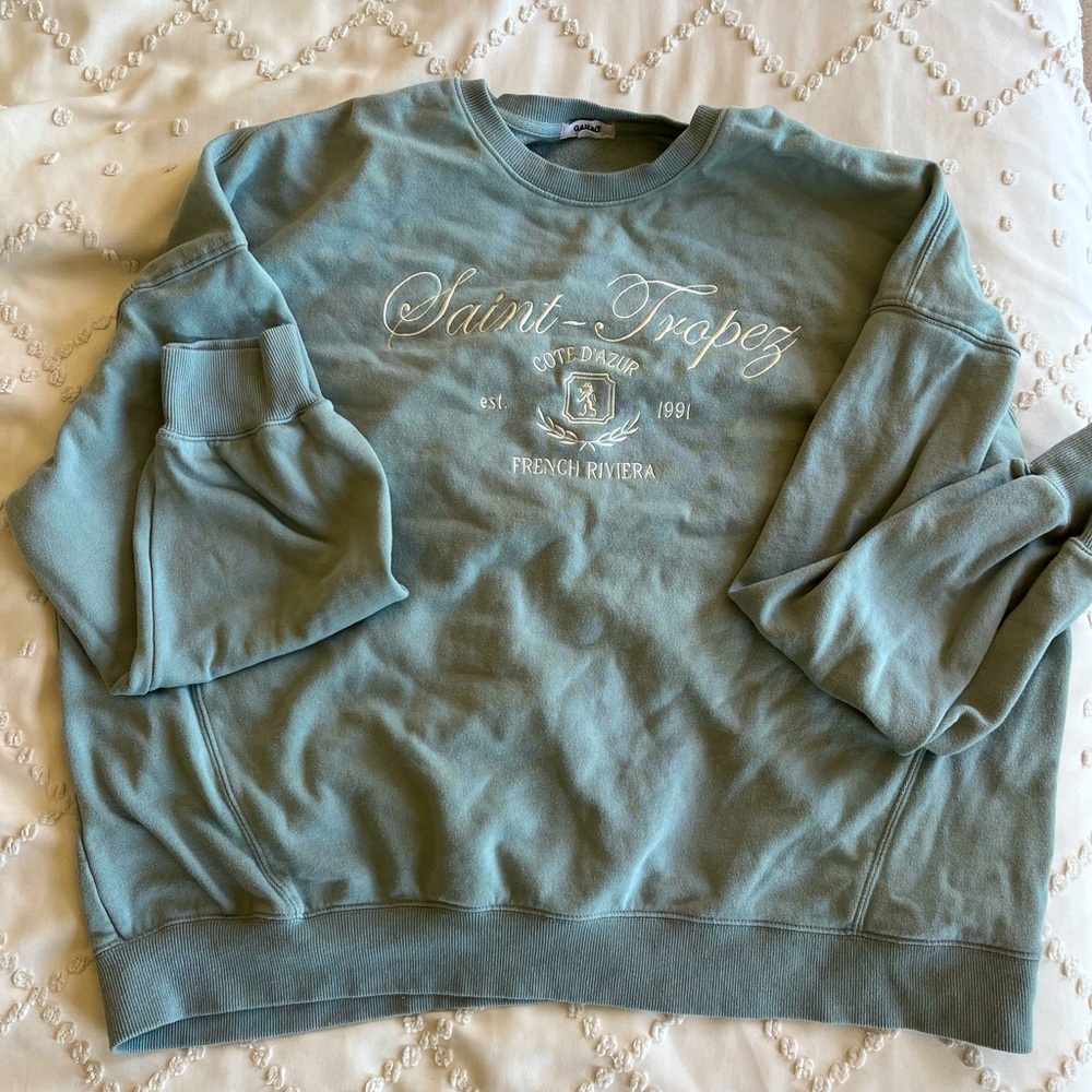 GARAGE OVERSIZED CREWNECK SWEATSHIRT XL